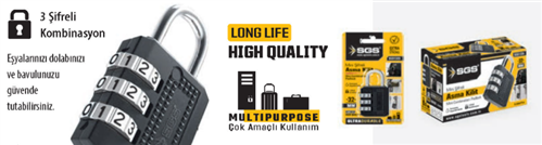 32 MM ŞİFRELİ ASMA KİLİT 